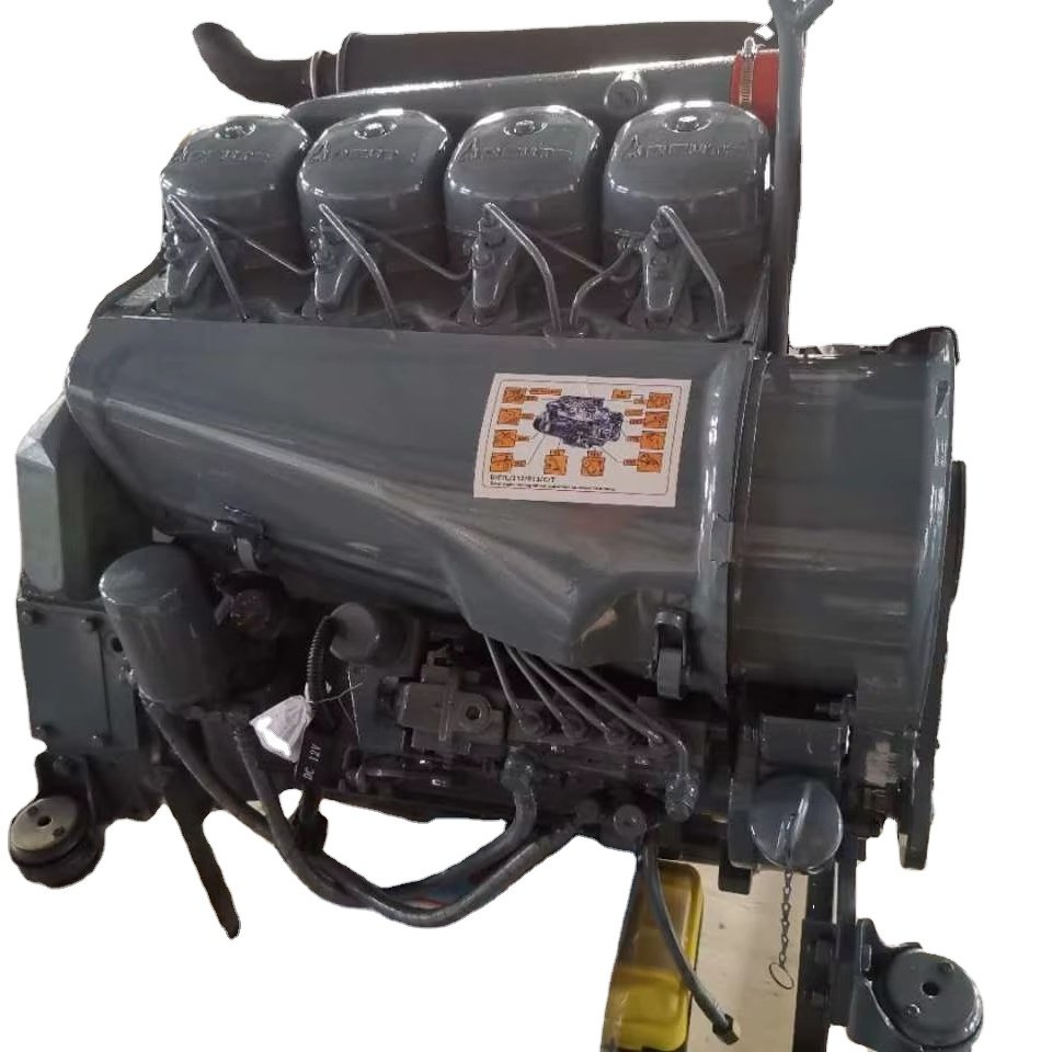 F4L912 Electric Start 4-Cylinder Air-Cooled Diesel Engine 60HP Power 5HP 15HP Options New Machinery Boats Gearbox Pump Included